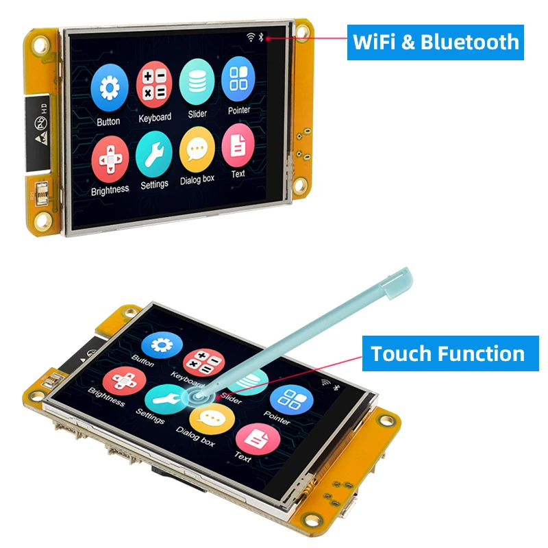 ESP32 MCU 2.8 Inch Smart Display for Arduino LVGL WIFI Bluetooth Touch WROOM 240*320 Screen LCD TFT Module with Free Tutorials
