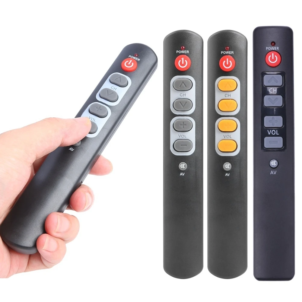 Télécommande TV universelle 6 boutons Cliker copie infrarouge télécommande  IR pour boîtier TV STB DVD DVB magnétoscope amplificateur HIFI - AliExpress