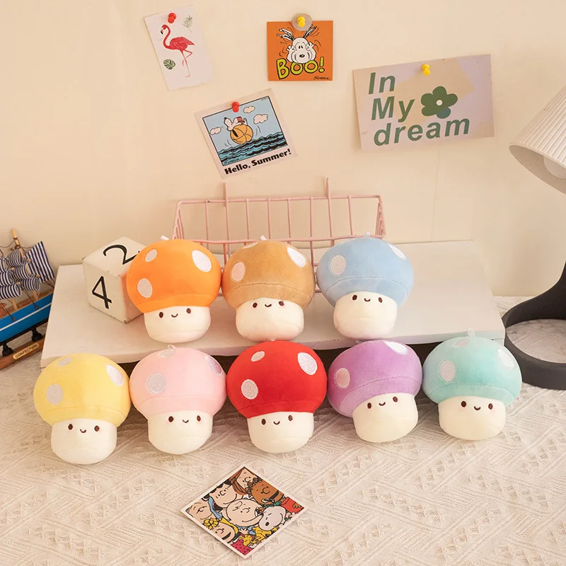 Colorful Mushroom Plush Toy Pillow Cushion
