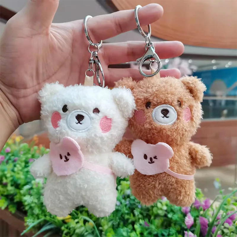 

new Plush shy bag bear Cute Keychain soft fashione funny decorate couple birthday gift