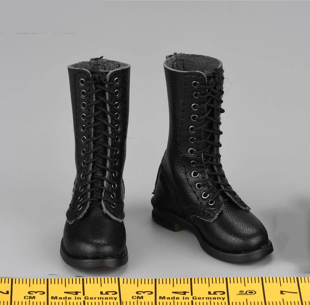 

DID D80168 WWII 10th Anniversary Paratrooper Soldier Axel Black Long Hollow Boots Shoe Fit 12" DID COO DAM Action Figure DIY 1/6