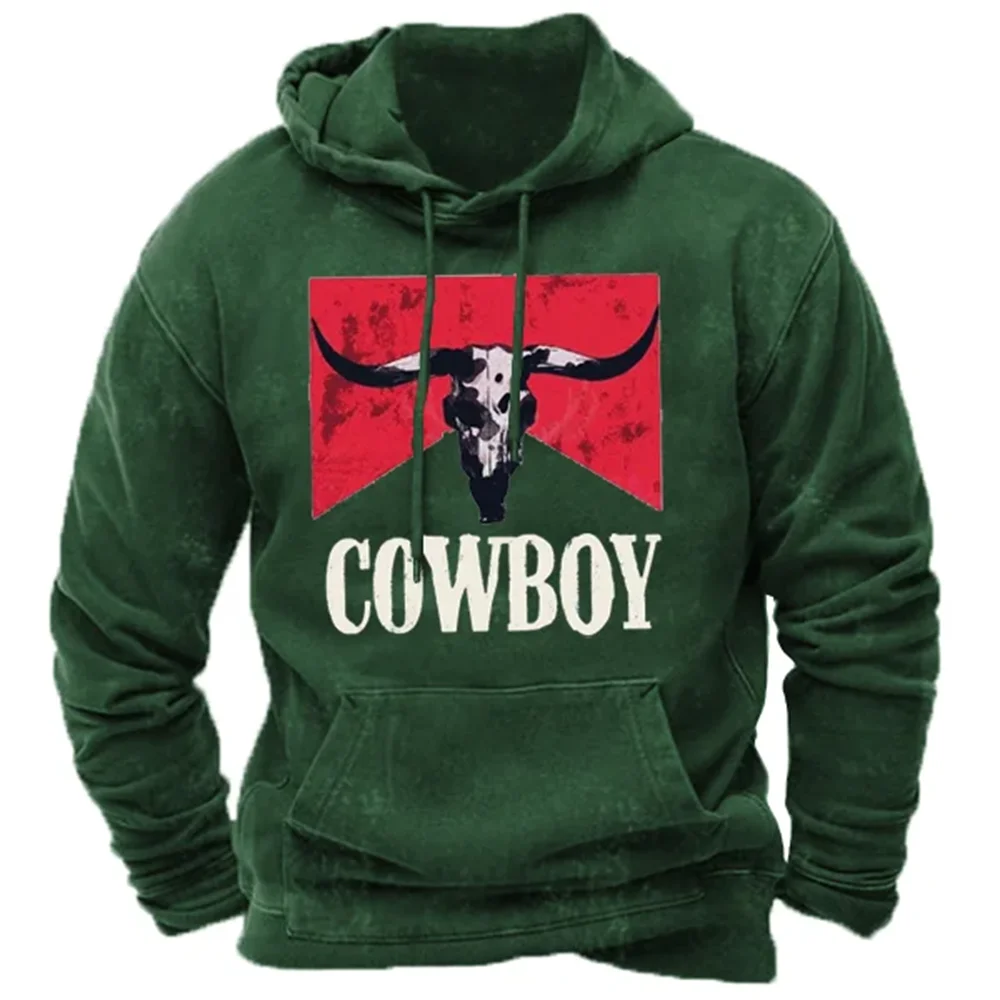 thumbnail image 1 of Nueva sudadera con capucha para hombre, sudadera con capucha con estampado de vaquero en 3D, camisetas de gran tamaño para hombre, ropa holgada vintage de Yellowstone para hombre, 1 of 5