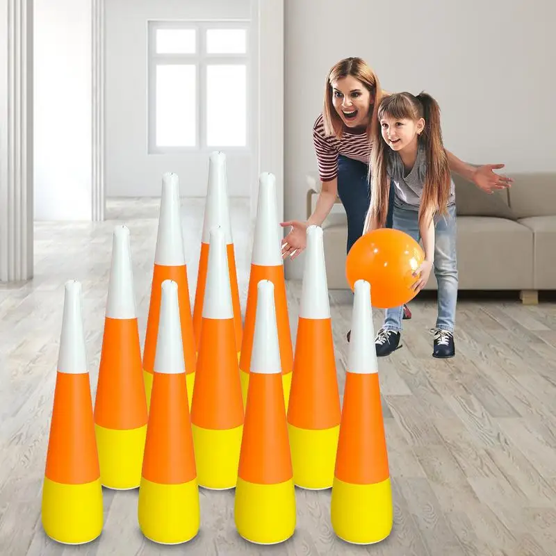 Inflatable Bowling Game Outdoor Education Motor Skills Toys Inflatable Bowling Set Indoor Outdoor Games For Kids Lawn