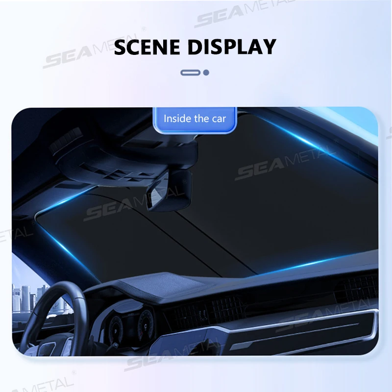 SEAMETAL Foldable Car Windshield Sun Shade 6