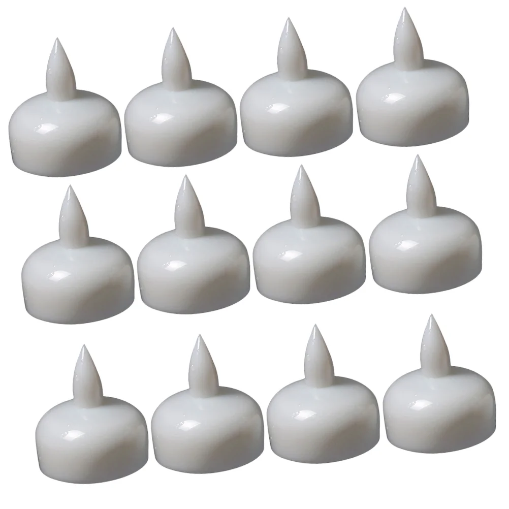 

12PCS LED Floating Lamp Waterproof Floating Light Spa Bathtub Decorative Lamp (Warm White Flashing)