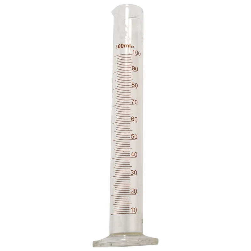 4 Measuring Cylinder - 5Ml, 10Ml, 50Ml, 100Ml - Premium Glass - Contains 2 Cleaning Brushes + 3 X 1Ml Glass Pipettes