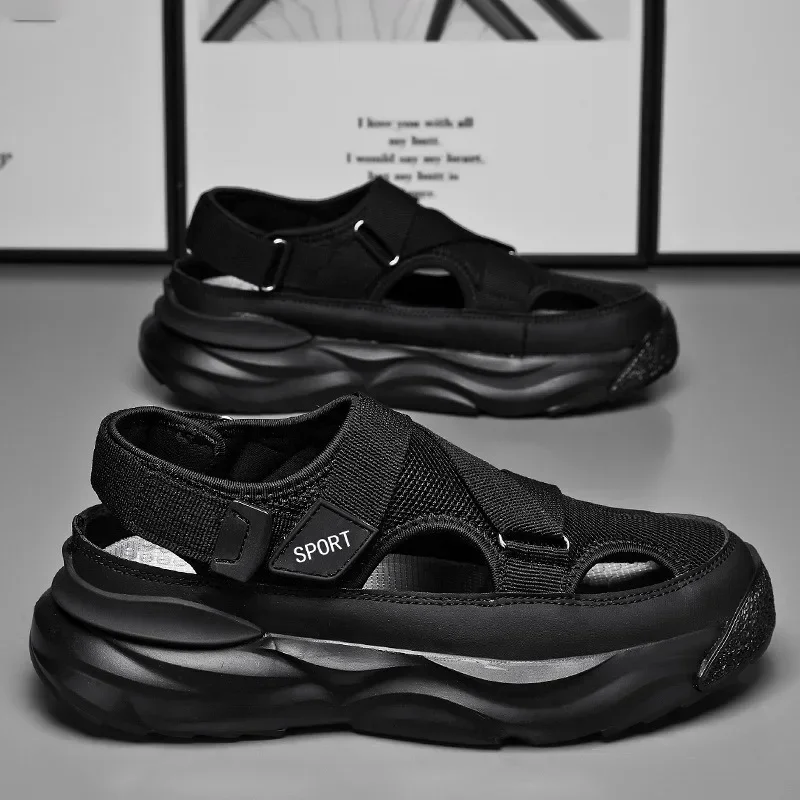 Men's Cave Casual Sandals Outdoor Breathable Wear-Resistant Non-slip Water Proof Comfortable Shoes for Men Sports Beach Slipper