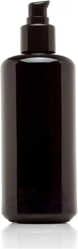 Ultraviolet Glass Pump Bottle 200ml Refillable Container