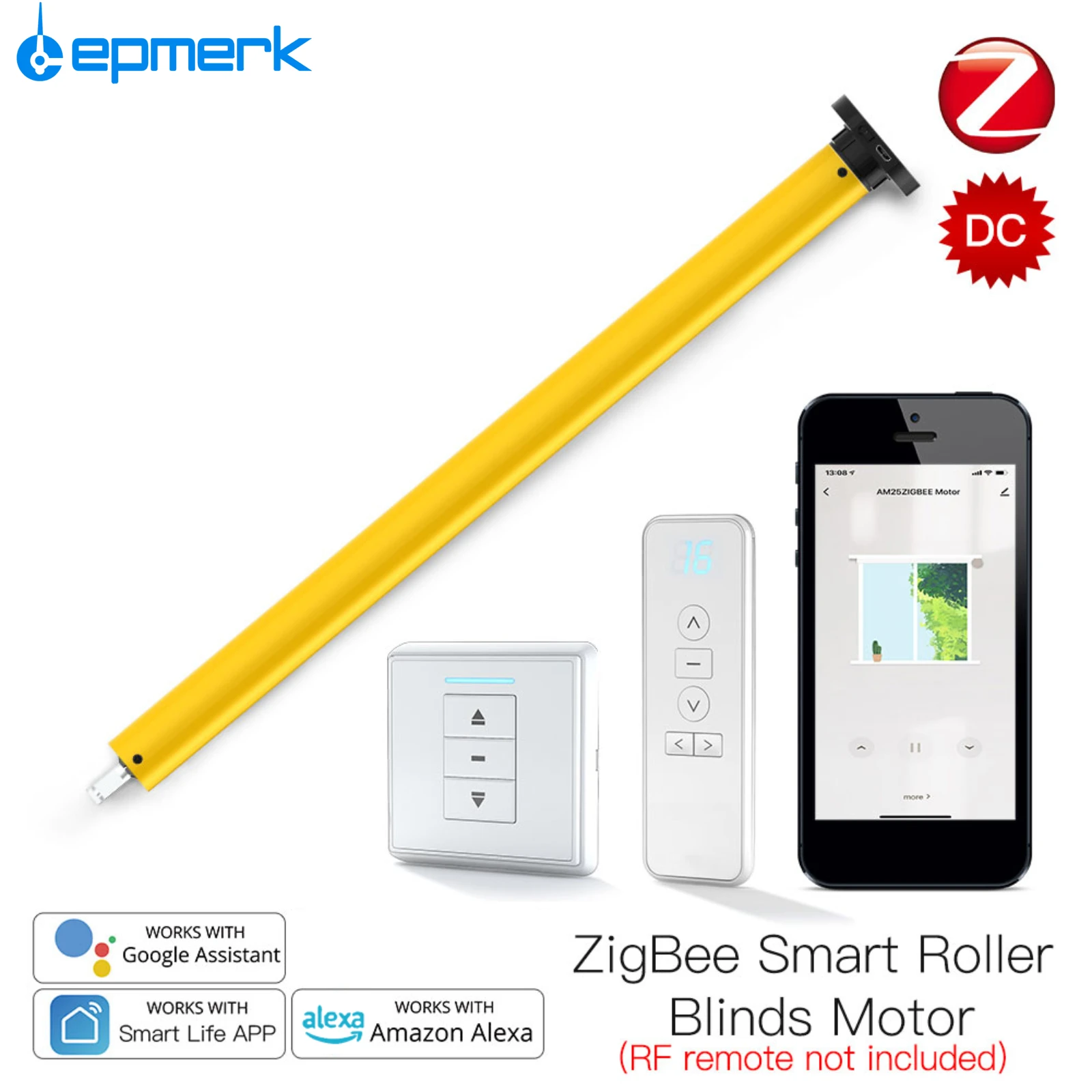 ZigBeeSmartRollerBlindMotor38mmShadeBlindsMotorAC100240V