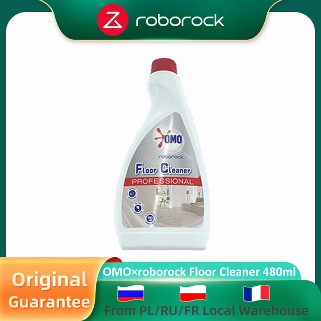 roborock Nettoyant pour sol d'origine - Pour aspirateur robot et aspirateur  sec et sans fil - Pas de formation de mousse et de traces - Concentré - 480  ml - Dilution 1:300 