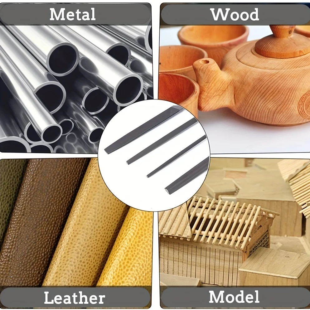 Metal File Rasp Set Grade Forged Alloy Steel Half-round/Round/Triangle/Flat Large Tool Needle Files and A Pair of Electric Files