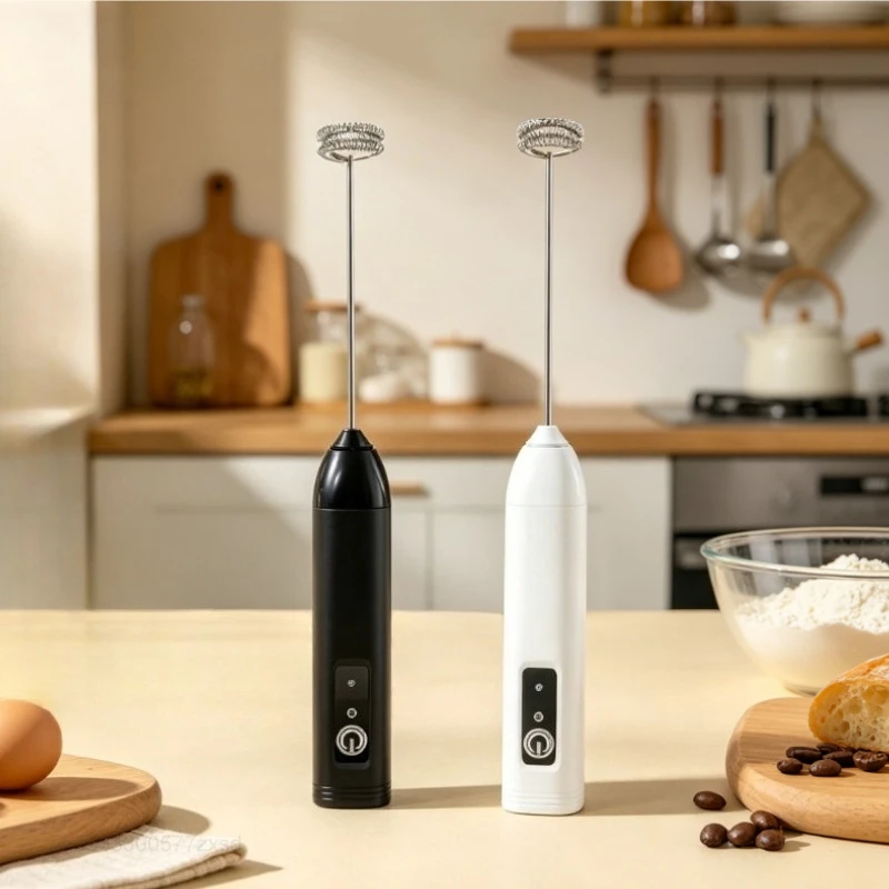 Electric Milk Frother Wireless Handheld Coffee Maker Egg Beater Kitchen Hot Cooking Tools High Speeds Drink Kitchen Mixer Home 1