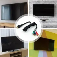 Hot 3ft 1m HDMI-compatible Male to 3 RCA Video Audio AV Adapter Cable 3RCA Stereo Converter Component for TV Set-Box DV DVD PC - Image 3