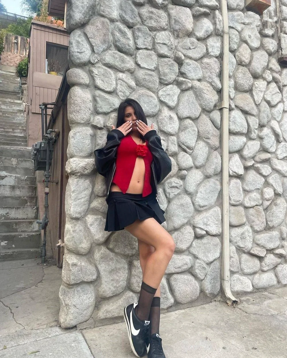 Camisetas de lana sin mangas con cuello halter para mujer, ropa con flores, top corto ajustado liso para mujer, chaleco sexy informal para vacaciones