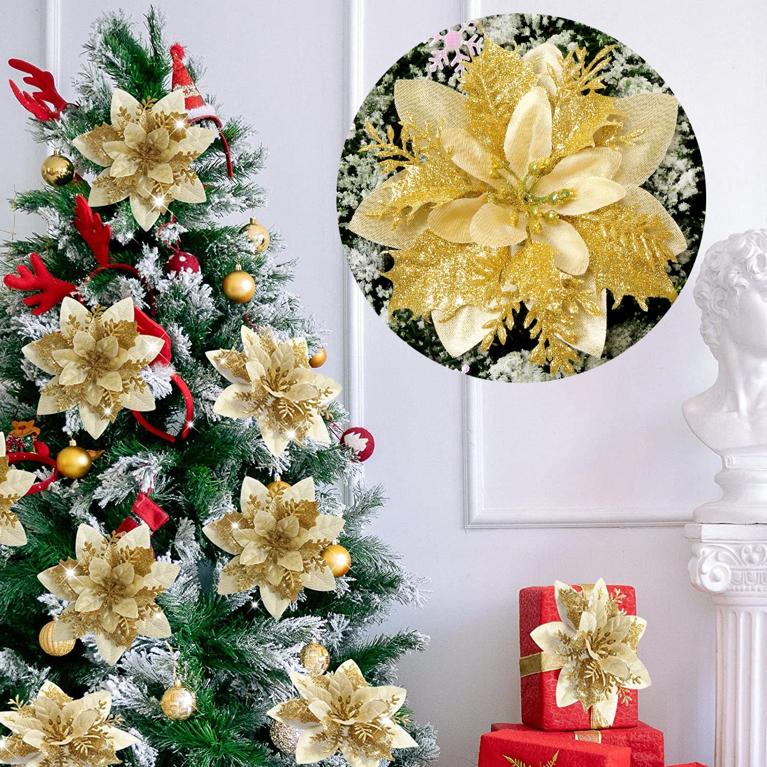 Artificial Flowers Rose Fake Flowers Christmas Halloween Party