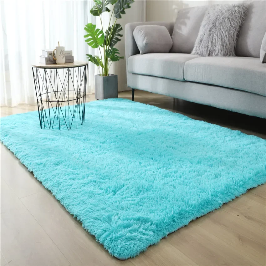 thumbnail image 1 of Alfombra de seda y lana de 4,5 cm de largo para sala de estar, alfombra de felpa para el suelo del dormitorio, alfombras mullidas antideslizantes para decoración del hogar, alfombras de terciopelo sua, 1 of 5