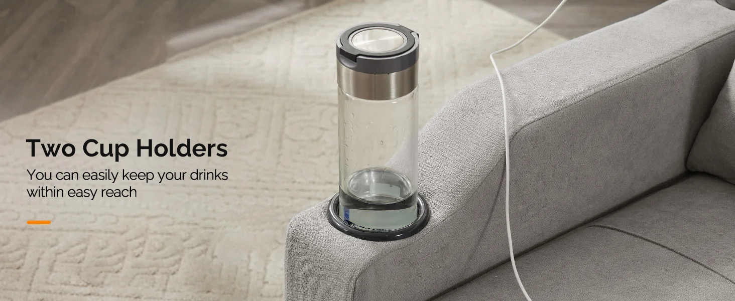 sofa bed with cup holder