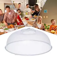 Couvercle anti-éclaboussures pour micro-ondes 22/29CM, avec évent de vapeur, garde la fraîcheur, cuisine, disque d'étanchéité empilable, plaque de couverture, couvercle de bol en plastique 6