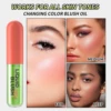 Color Changing Liquid Blush Oil Temperature Face Blusher Gloss Lasting Tinted Cheek Rouge Cosmetic Makeup Waterproof Rouge Oil 5