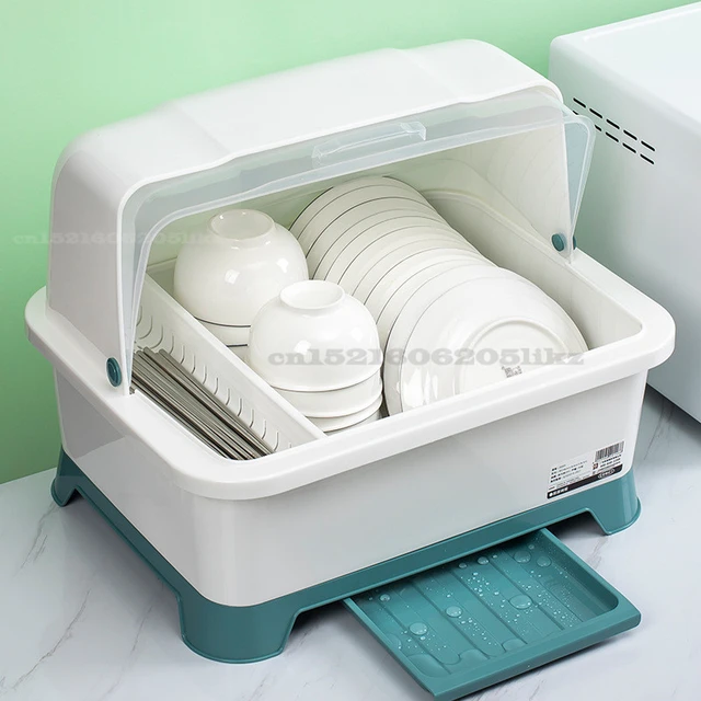 Cupboard Plastic Kitchen Drain Dish Rack