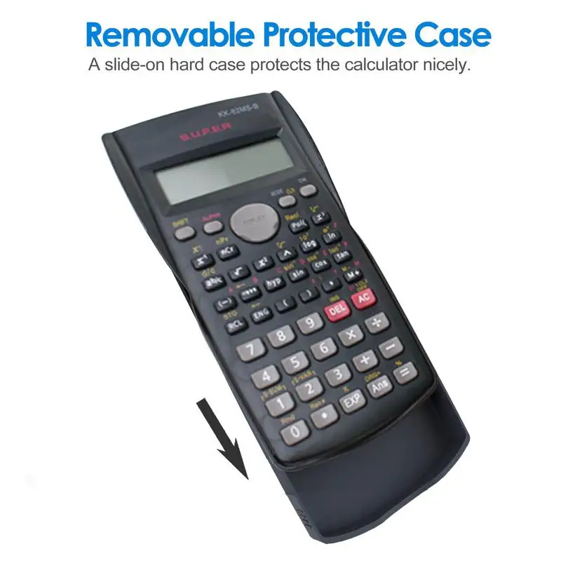 전문 과학 계산기, 12 자리 공학 계산기, 2 줄 기능 수학 계산기, 교실용 대형 디스플레이
