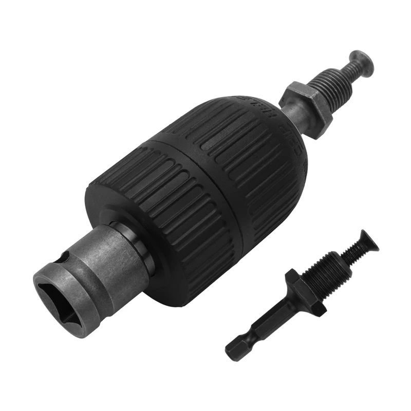 

4PCS Keyless Drill Chuck Conversion Tools, 13Mm Keyless Drill Chuck, Used For Impact Wrench Conversion Hardware Tools