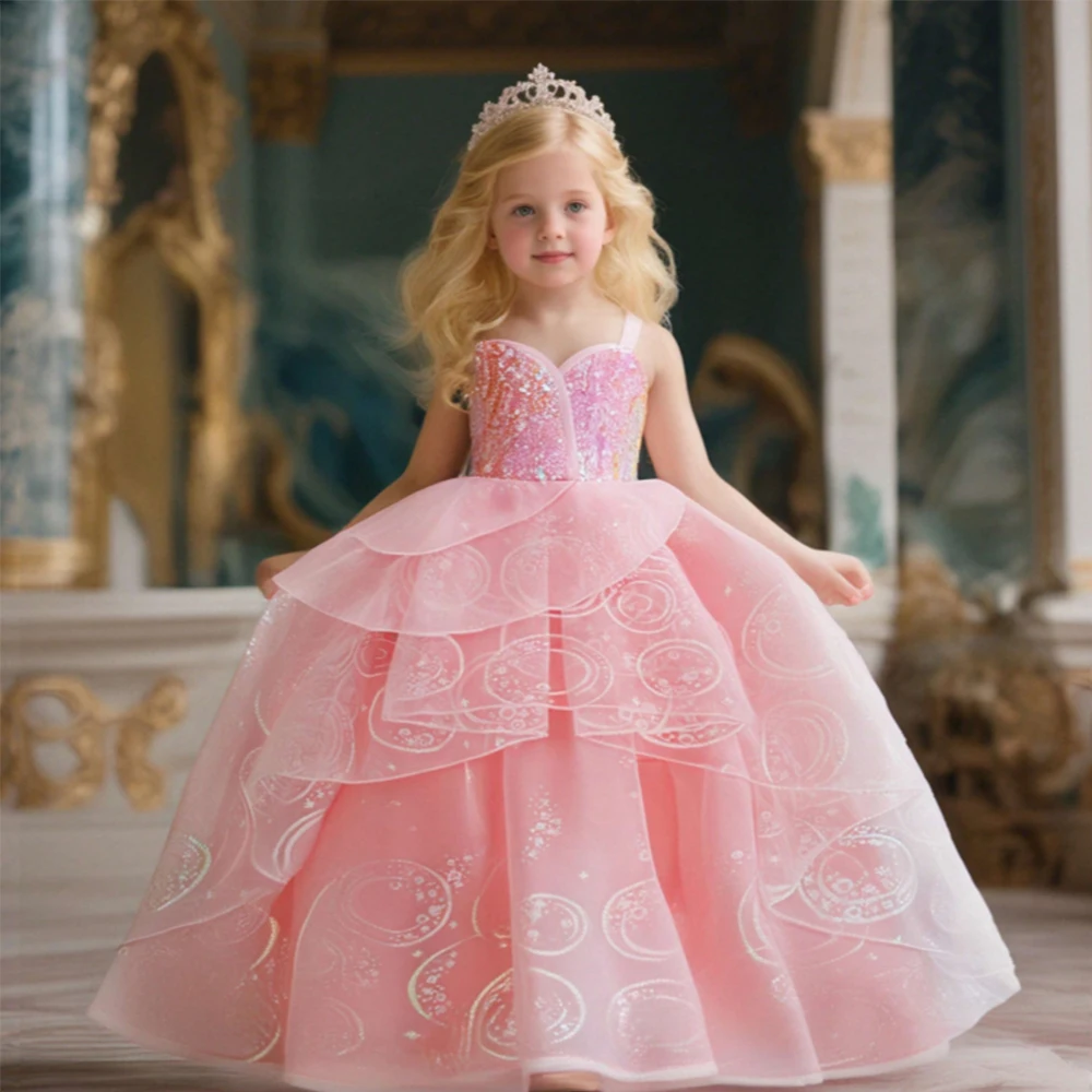 Children Pink Witch Dress Wicked Glinda Elphaba Cosplay Costume Dress Child Girls Halloween Costume Good Witch Princess Dresses Sf02a454cb17049c9862800aef27d30c8W