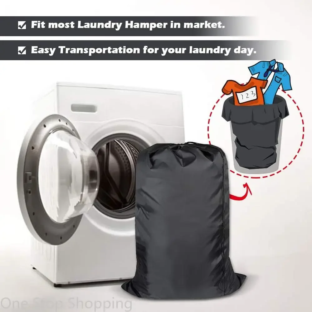 Extra Large Durable Tear Resistant Laundry Bag XL Dirty Laundry Organizer with Drawstring Laundry Room and Dorm Room Essentials 5