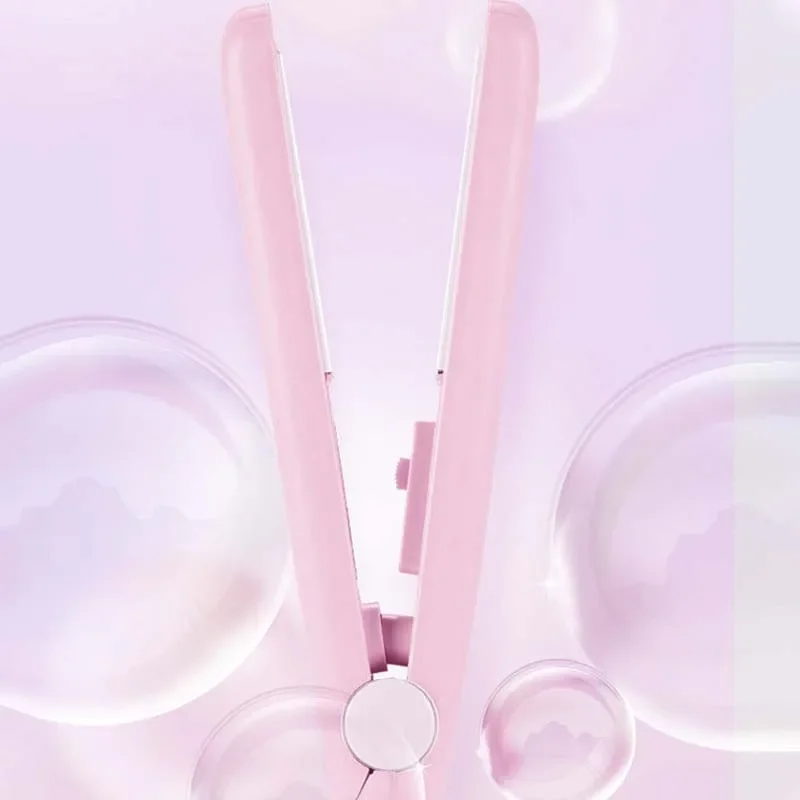 Hair Straightener Mini Hair Straightener Clipboard Small Power Plug Curling Hair Straight Girls Air Bangs Portable Straightener