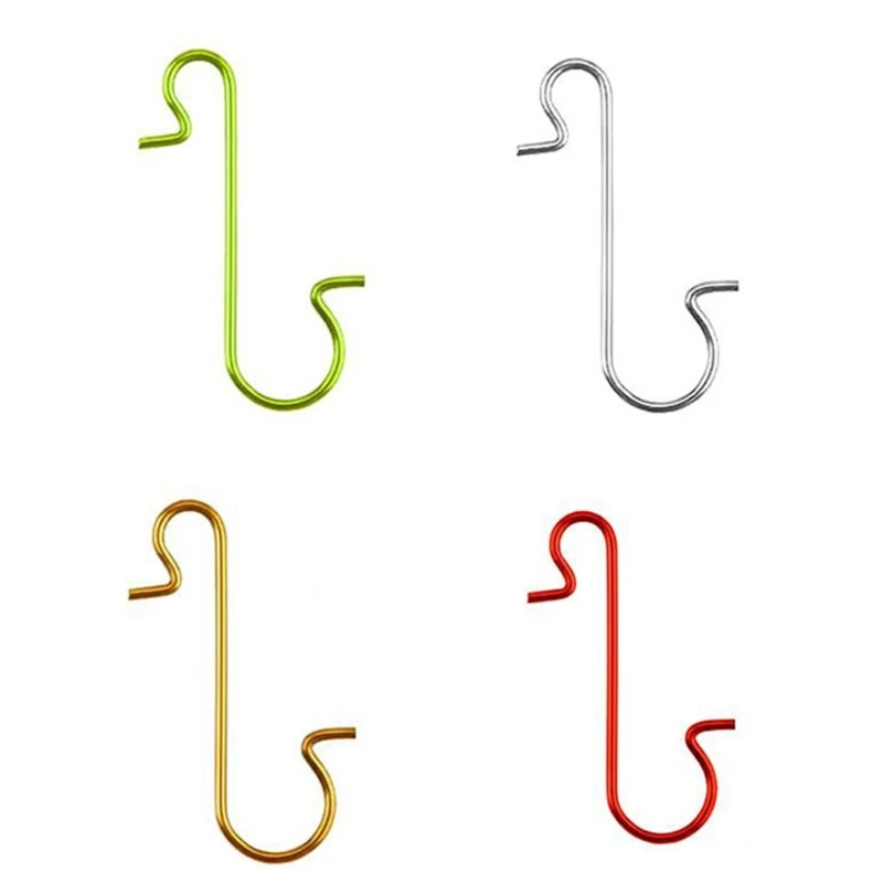 

Упаковка из 100 крючков S-образной формы для рождественских украшений, рождественского елочного шара, подвесного украшения, дома