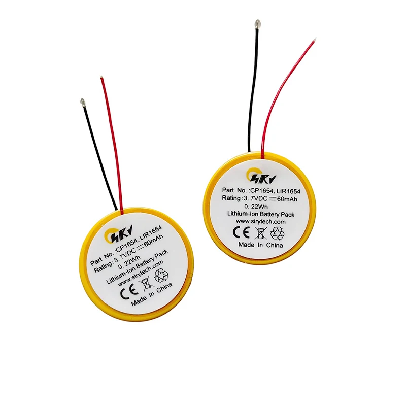 Sostituzione 3.7V Cp1654 Lir1654 Batteria 60Mah Per Bose Soundsport Pulse Soundsport Wireless