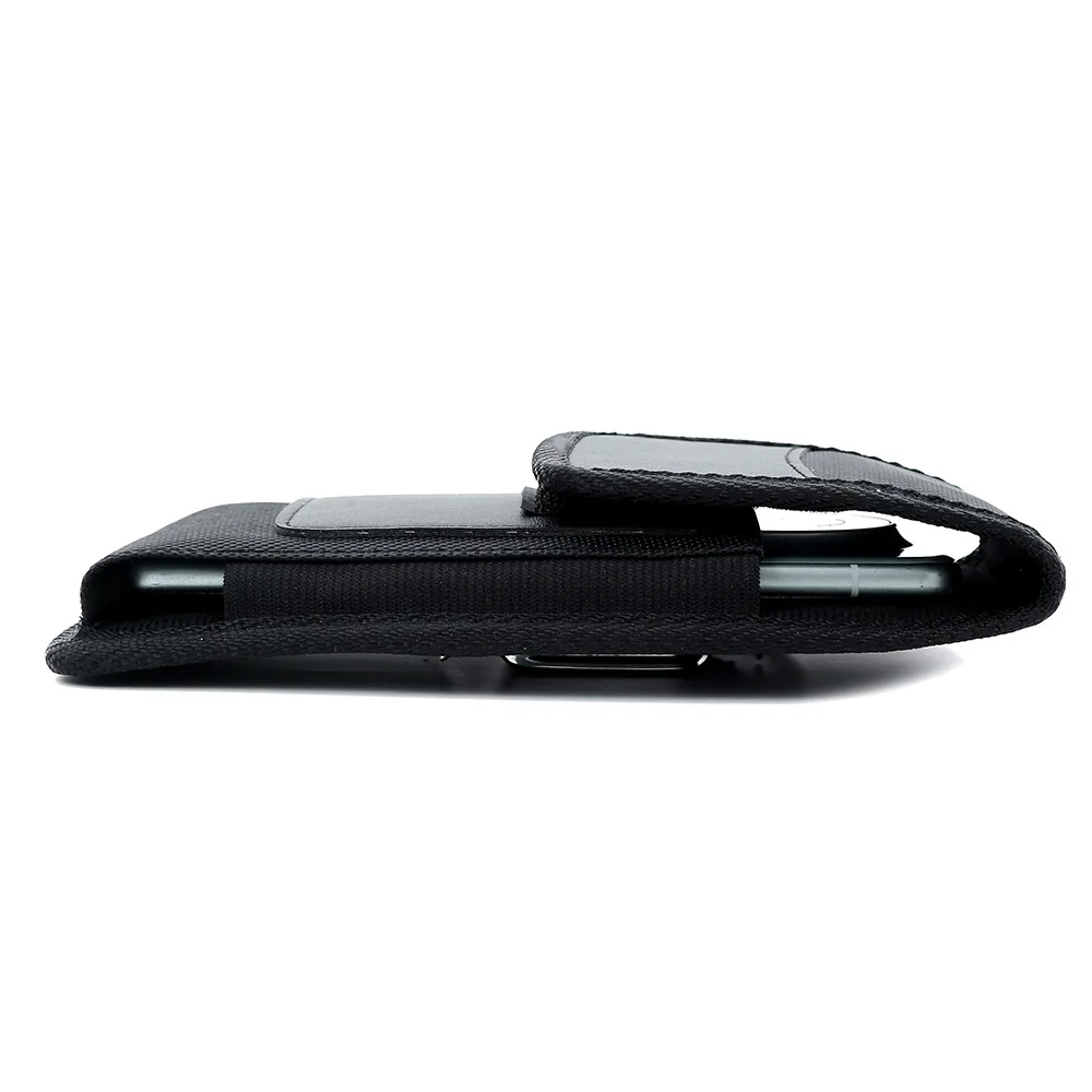 Universal Nylon Mobile Phone Waist Bag with Belt Clip and Card Holder