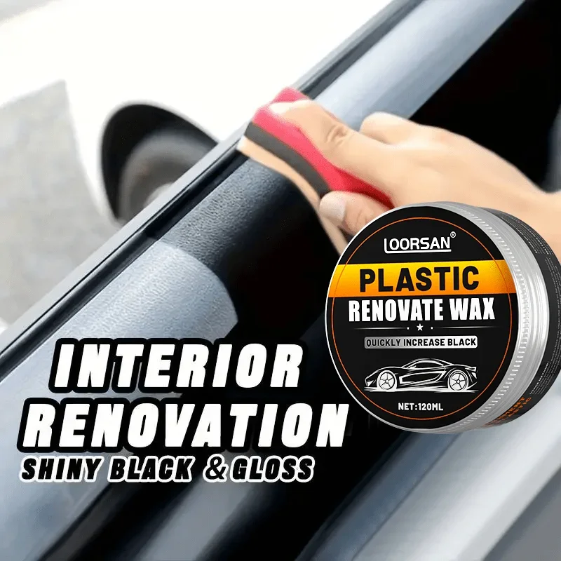 Universal Leather and Plastic Repair Polishing Wax - Automotive interior reconditioning cream for leather/plastic/rubber care 5