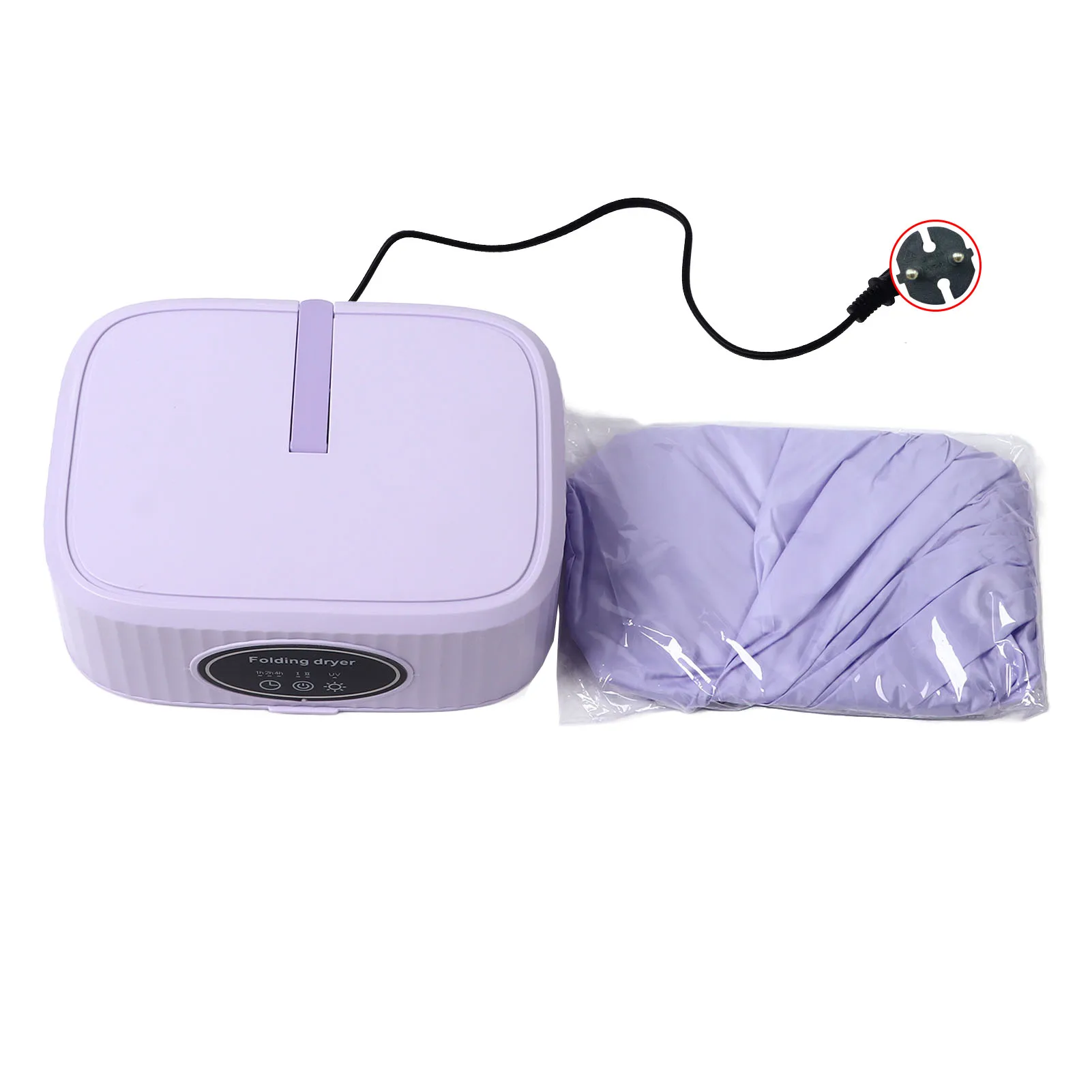 Mini Clothes Dryer Machine Portable Foldable Quiet Operation Timer Function Energy Saving Fast Drying Machine for Camping Apartm