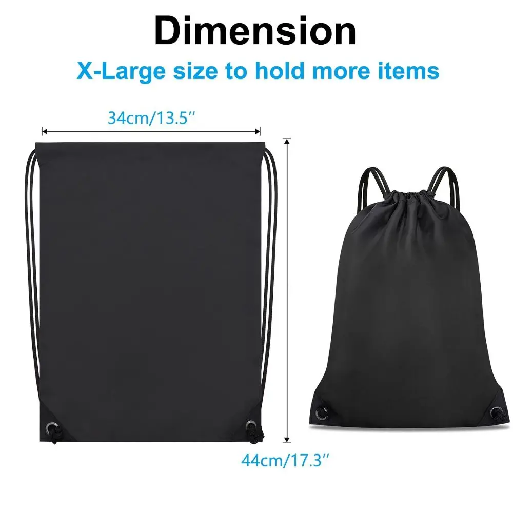 Practical Polyester Drawstring Bags Waterproof Portable Riding Backpack Foldable Multicolour Sports Bag For Travel Swimming Gym