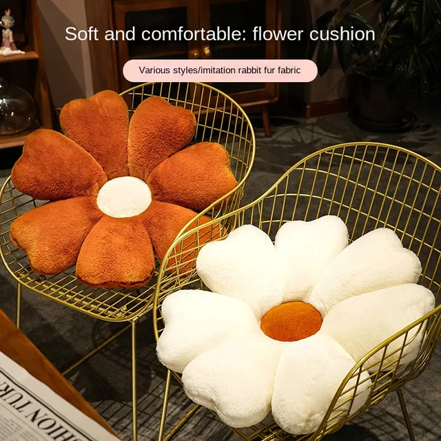 Aranyos Napvirág Ülés Párna Kanapé Szék Dekoráció Vastag Tatami Párnák Hálószoba Dekorációhoz Lágy Műszőrme