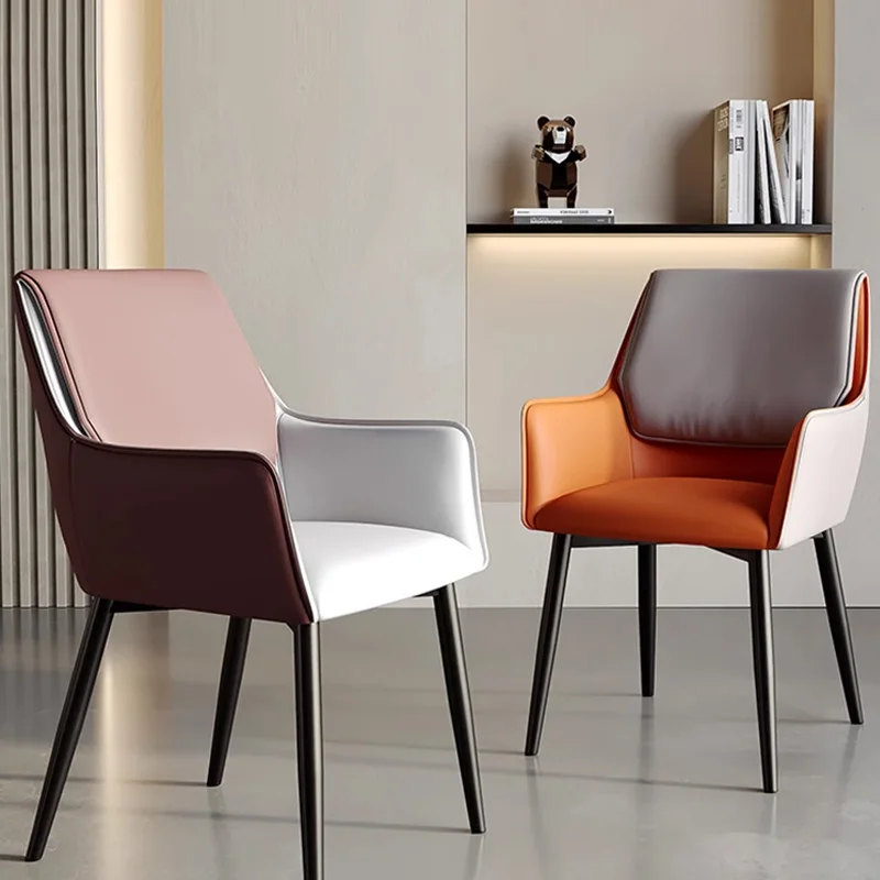 Sedia Da Pranzo Di Lusso Francese Fantasia Confortevole Sedia Da Pranzo Imbottita Individuale Bracciolo Manicure Sedia Sedia Mobili Per Biblioteca