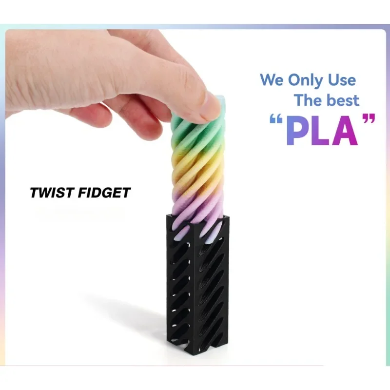 3D Printed Pyramid Impossible Pass-through Sculpture Square Pillar Helix Screw Fidget Toy Spiral Cone Decompression Ornament 3d printed toy pyramid toy fidget toys ornament crafts miniature ornament miniature figurines resin ornaments resin crafts