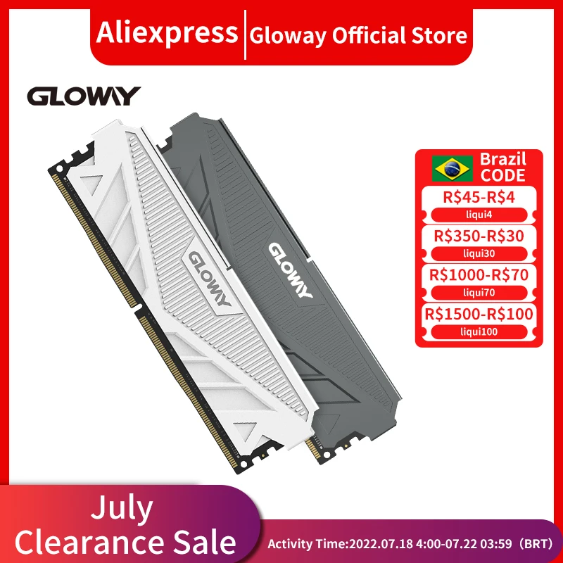 Оперативная память Gloway ОЗУ DDR4 8 ГБ 3200 МГц 16 3000 совместима с 2666 32 Dimm для компьютера