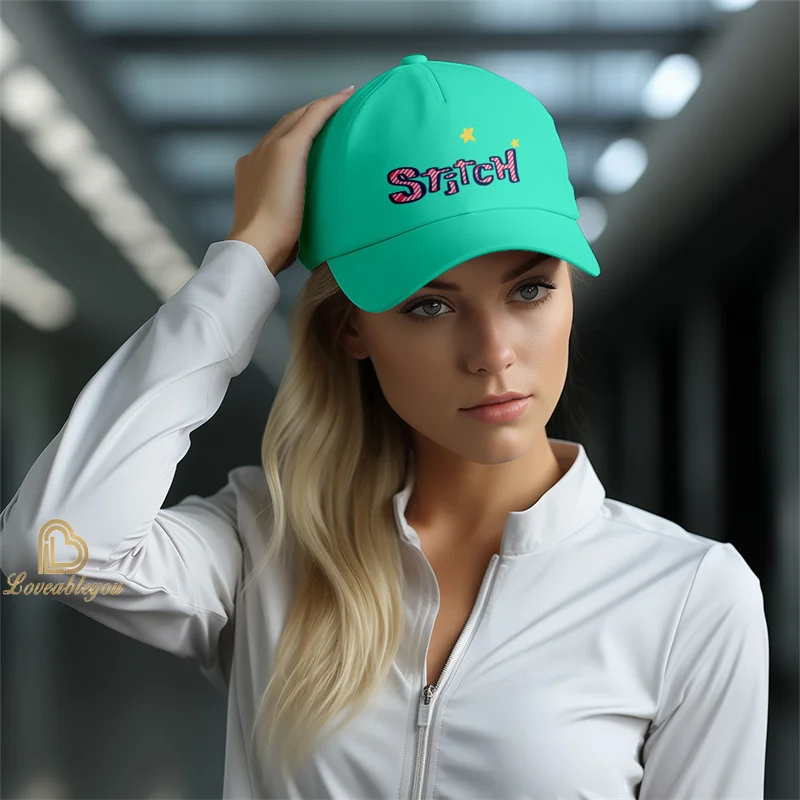 Stitch Hat Print Cartoon Peaked Cap Summer Travel Sun Hat Men's and Women's Fashion Adjustable Hip Hop Baseball Cap
