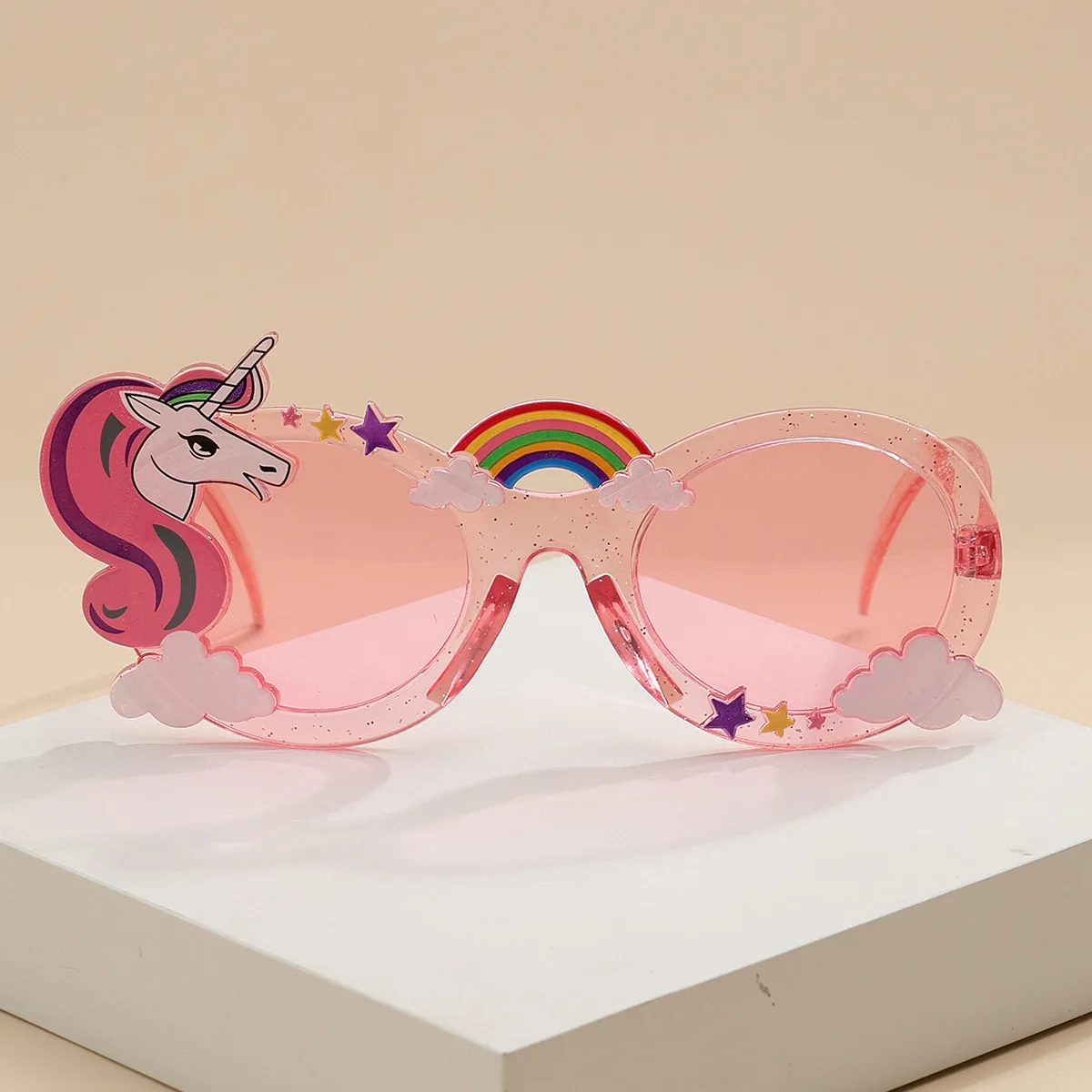 Vibrant Rainbow Party Decorative Glasses Children's Cartoon Party Prop Glasses For Birthday for Parties and Events party sunglasses