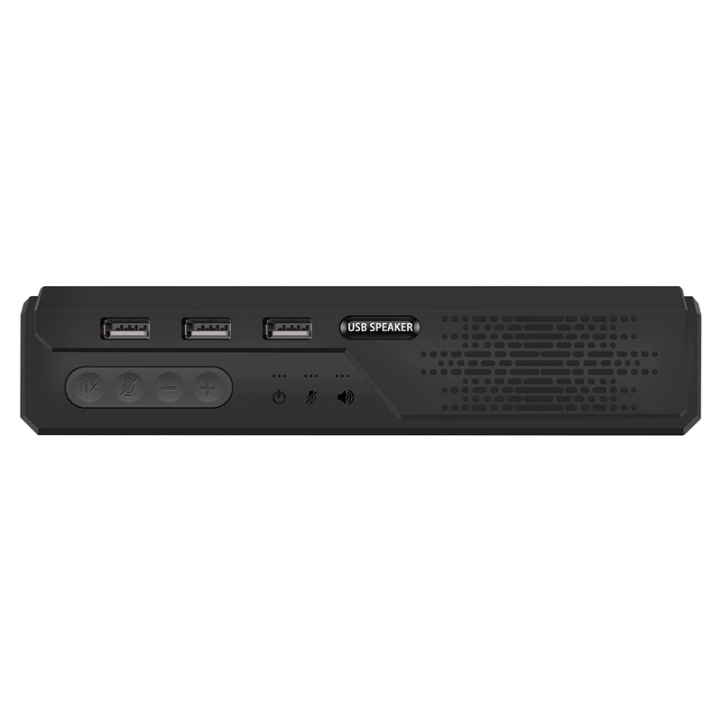 

2 In 1 Speaker With USB Microphone USB HUB HD Video Conference Omnidirectional Mic Remote Conference PC Laptop Speaker