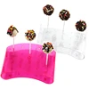 1PC DIY Acrylic 20 Holes With Traces Cake Pop Lollipop Cupcake Display Stand Holder Tower Bases 2