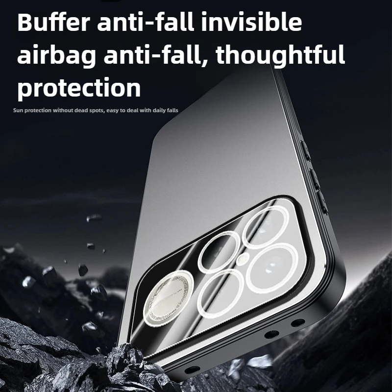 Advanced Metal Frosted Honeycomb Heat Dissipation Anti-Drop Phone Case
