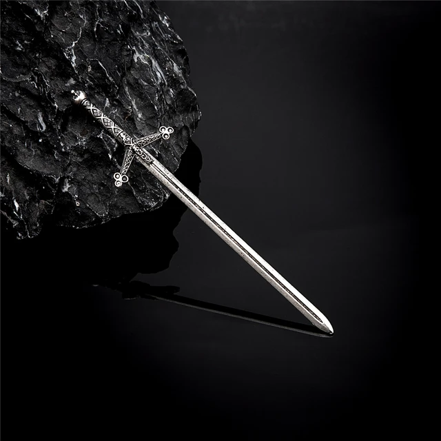 Forcine A Bacchetta Metalliche Vintage | Stile Vikingo | Con Motivo Drago-Serpente | Lunghezza 43 Cm - Foto 3