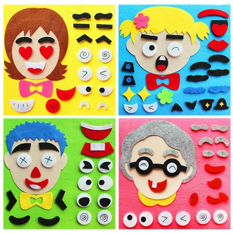 10 Colors Craft Felt Fabric Sheet 3.94 Inch Size Nonwoven Fabric For Kids Scrapbooking Doll Toy Sewing Quilting Patchwork Cloth