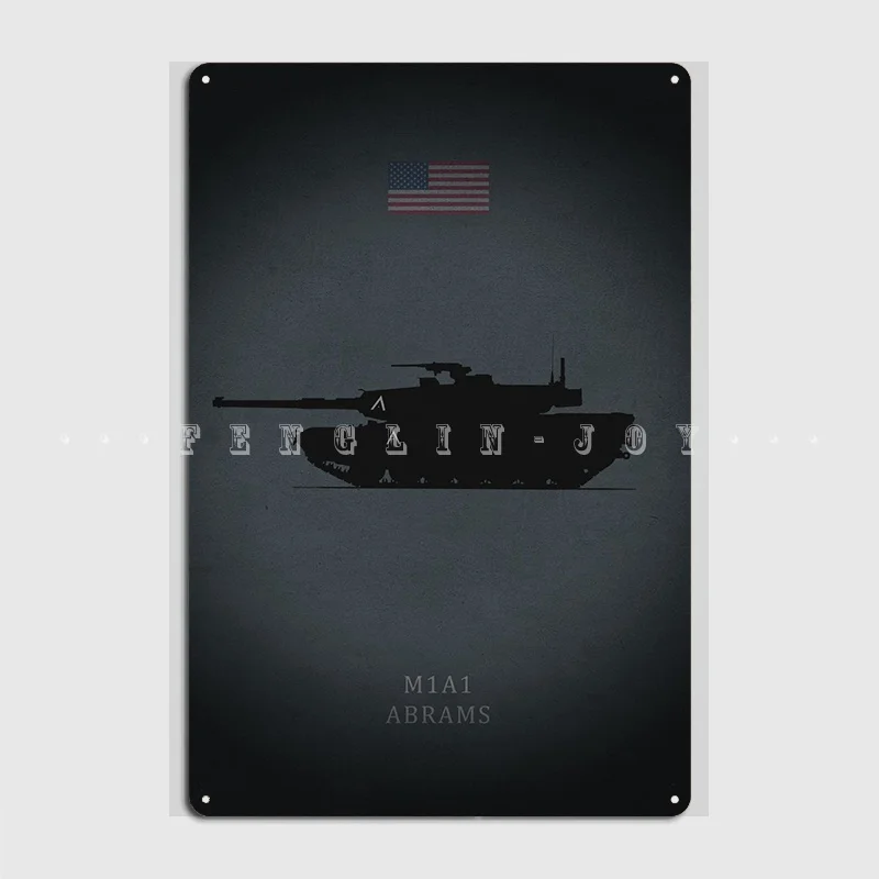 

M1a1 Abrams металлический плакат, кинотеатр, кухня, бар, пещера, печать, жестяные пластинки Sign, плакаты