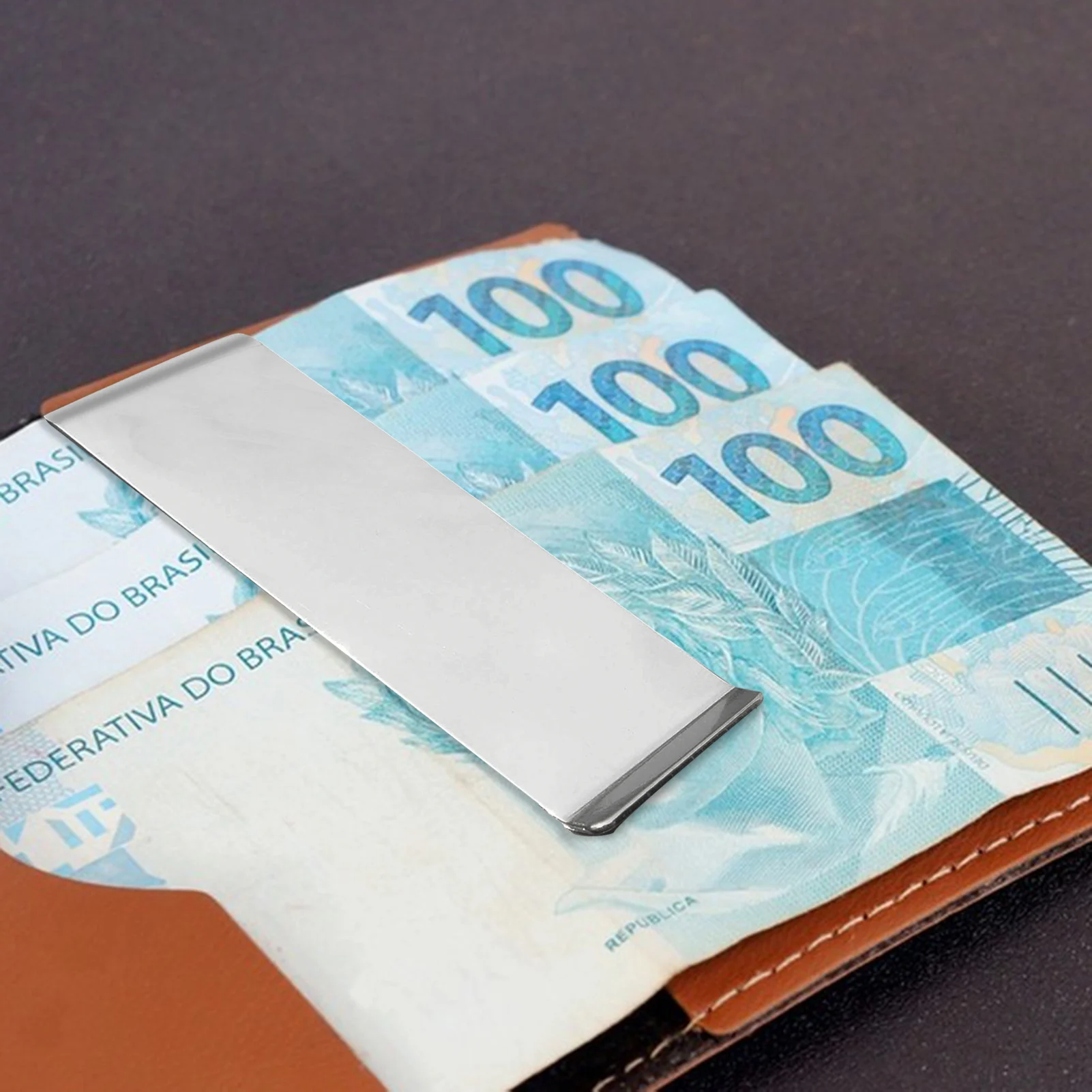 Stainless Steel Money Clip Fashion Simple Silver Creative Banknote Clip Belt Personality Bookmark Metal Ticket Folder metal money clip 1Pcs