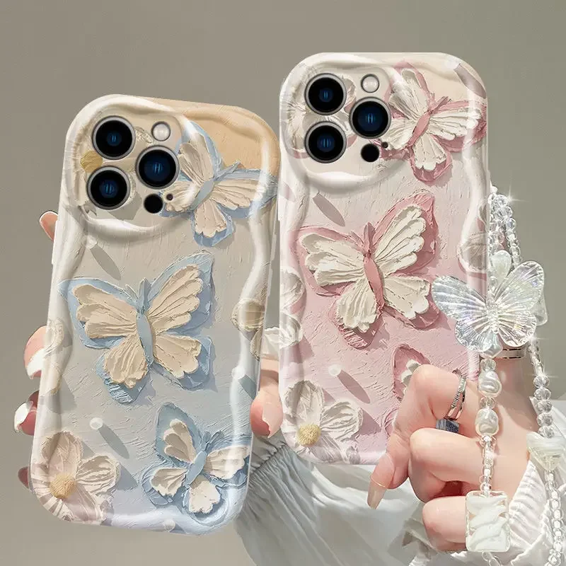 Butterfly Chain Y2K Bracelet Phone Case Cover