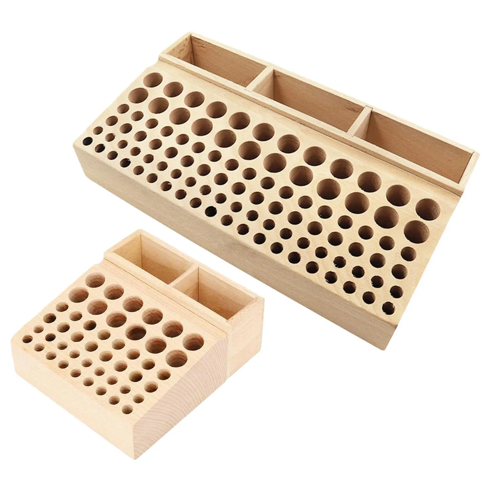 46/98 fori in legno Leathercraft Storage Rack Holder Organizer con slot lavorazione del legno strumento fai da te strumenti di perforazione in pelle